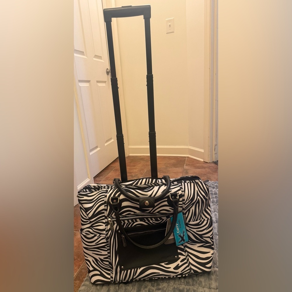 Calpak Zebra Print Carry-On Bag - Picture 11 of 16